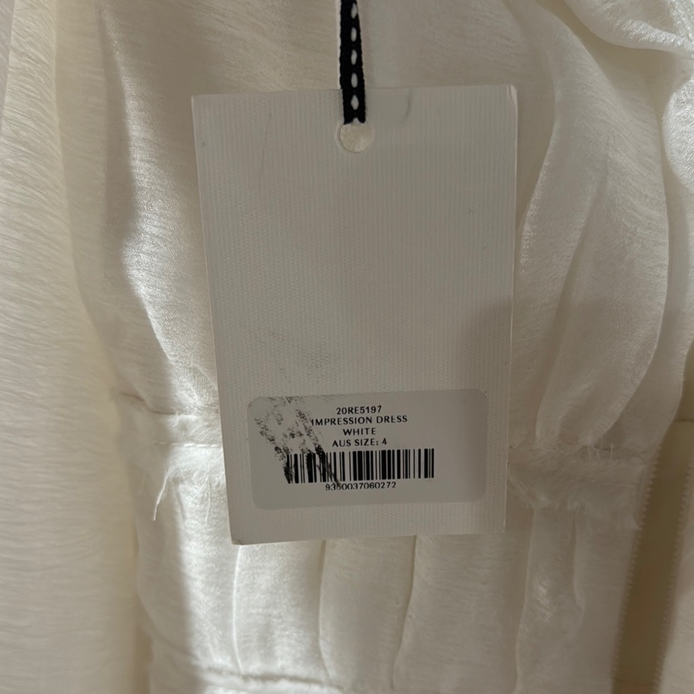 Aje Elegant White Ruffled Dress - Picture 2 of 4